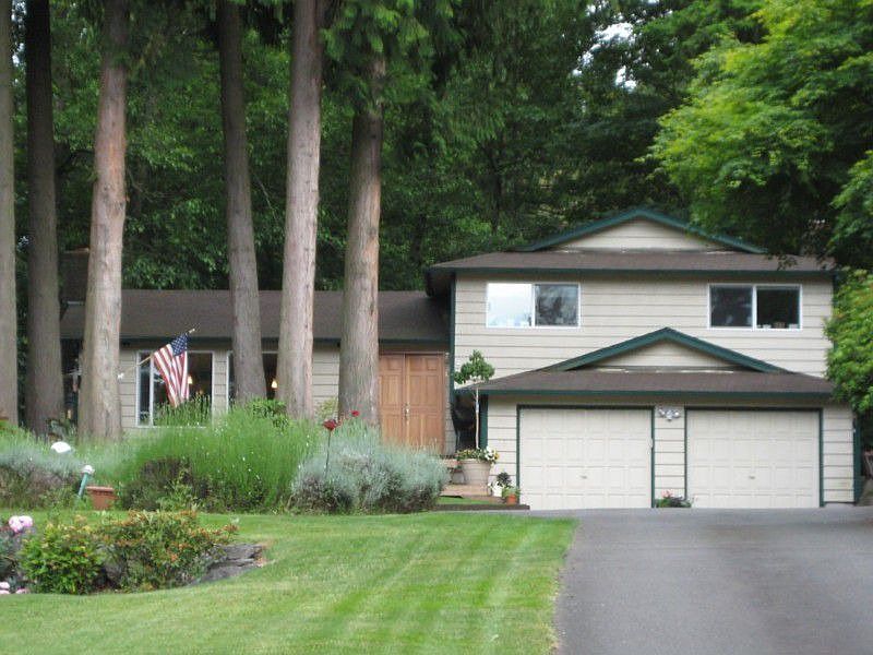 The front of the house.