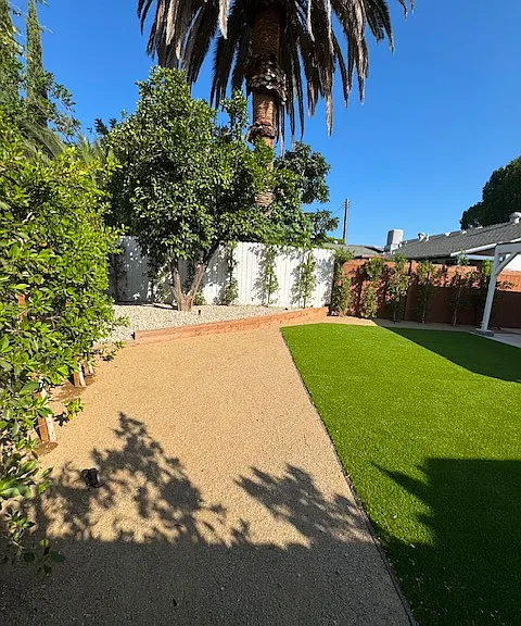 Back yard with privacy and shade