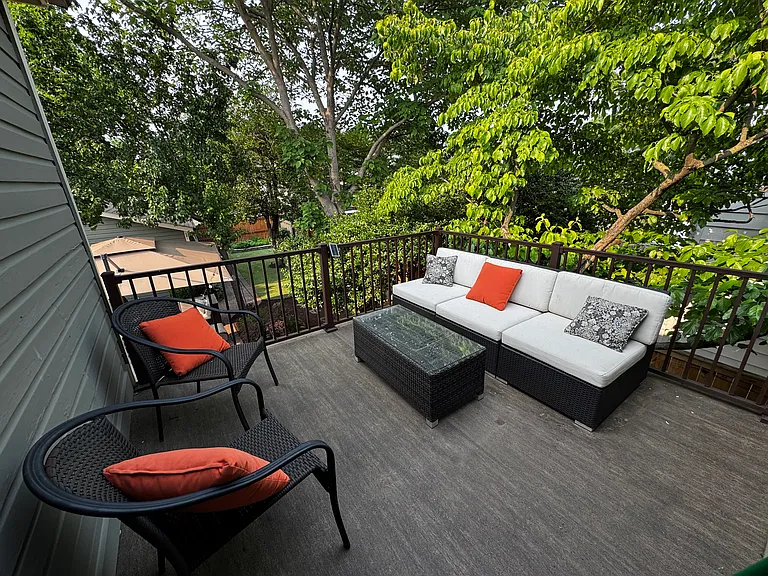 Balcony off of primary bedroom.