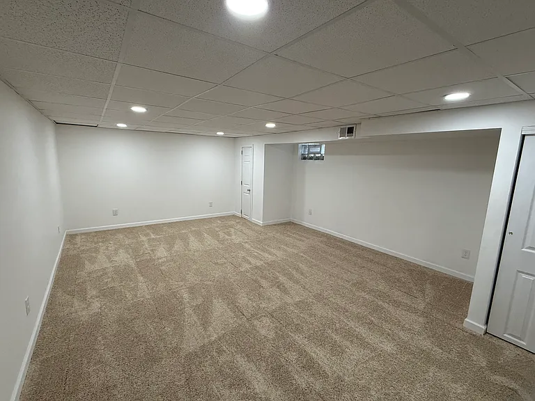 Newly renovated basement space perfect for extra recreation and living options