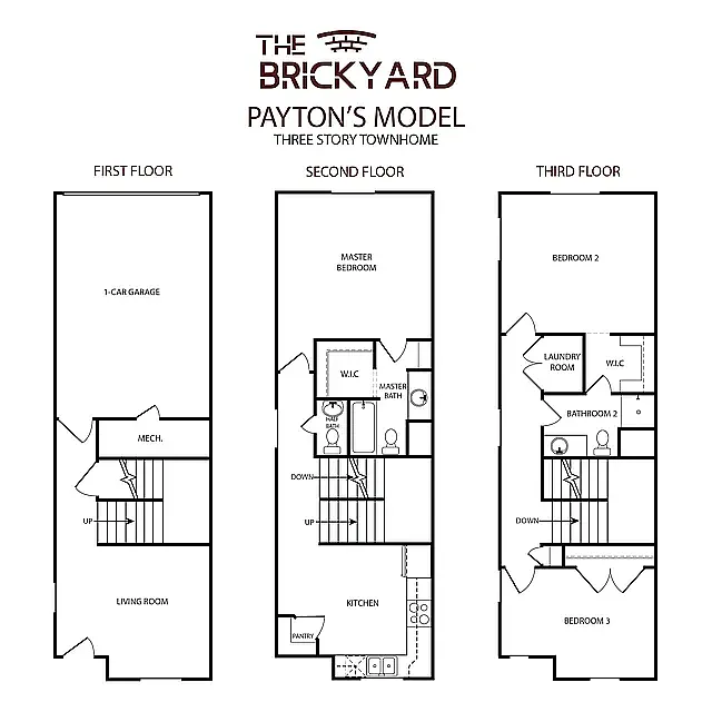Floor plan 3-Story Payton