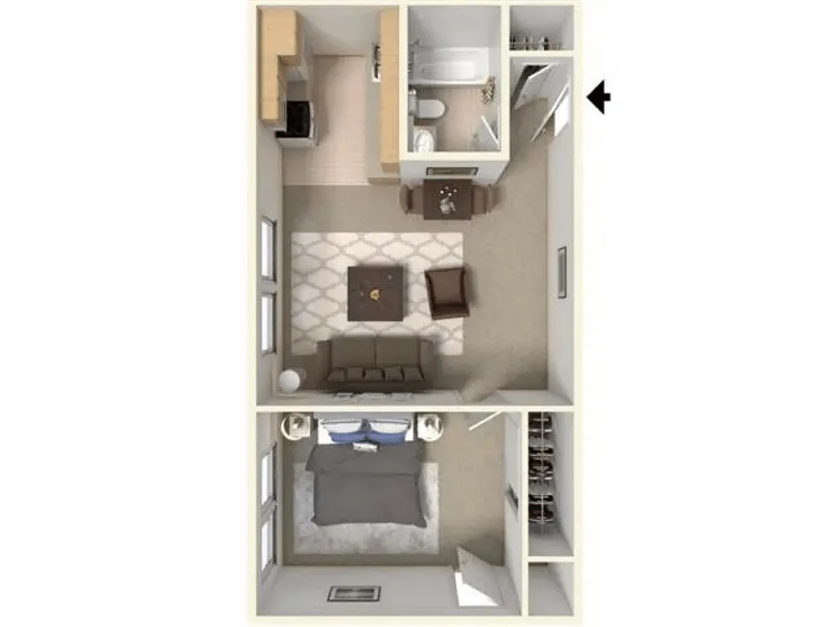 Floor plan Leverett