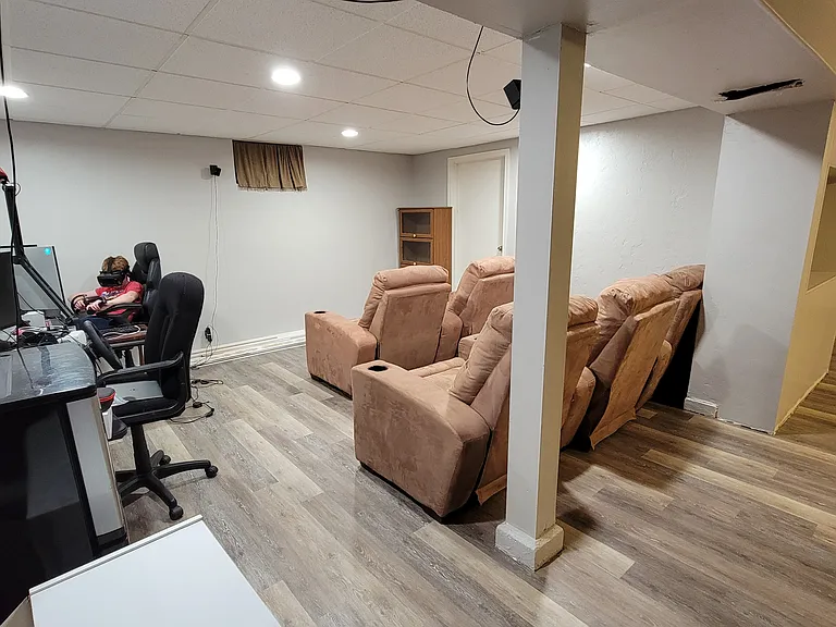 Basement-family room space