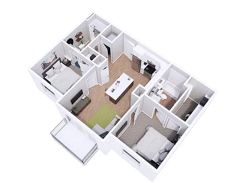 Floor plan 2X2