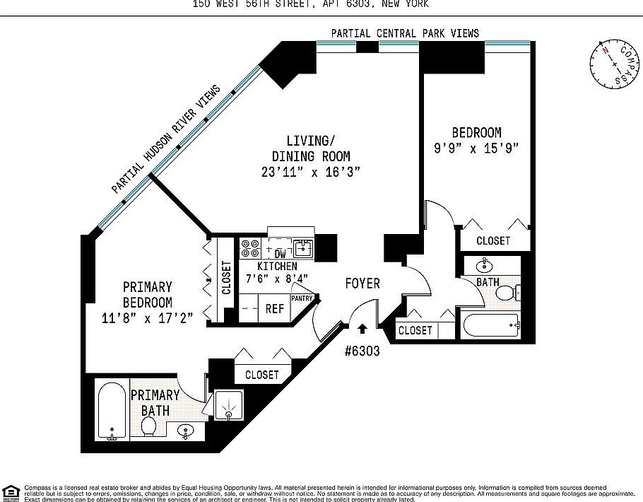 1st image of 150 W 56th St APT 6303