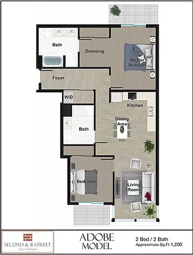 Floor plan Adobe Model