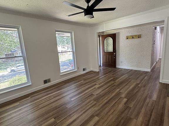 Entrance and dining room area.