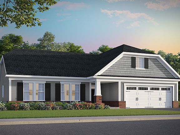 Elevation 4 of the Savoy III a home design at Lakeside at Trappe by Brookfield Residential