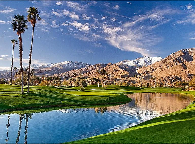 Near to the Indian Canyons Golf Course.