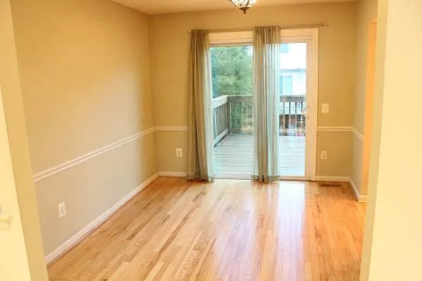 Dining Room Open to Deck