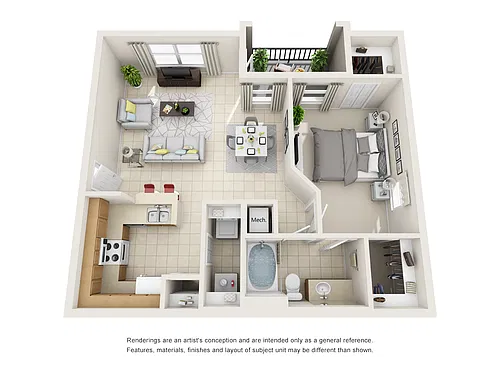 Floor plan A1- Garden