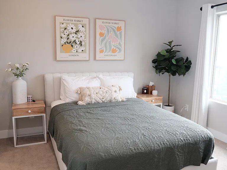2nd bedroom on 3rd floor with attached bathroom