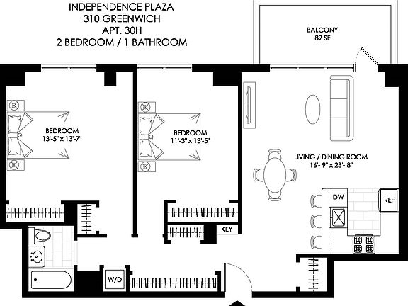 2nd image of 310 Greenwich St APT 30H