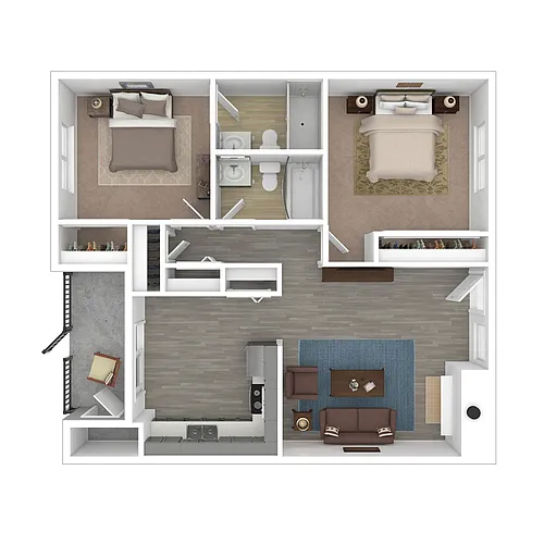 Floor plan Two Bedroom