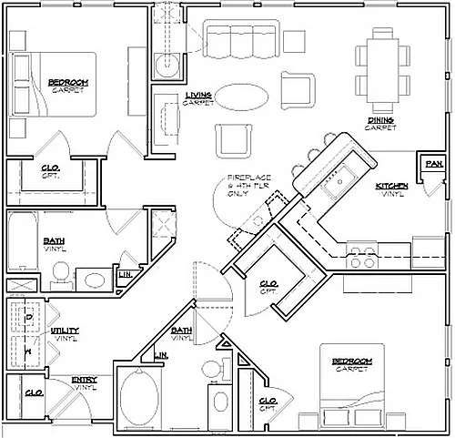 Floor plan Buchanan