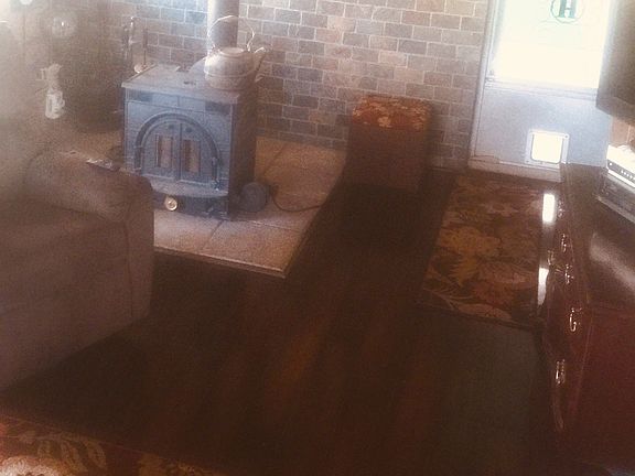 Living room w/woodstove