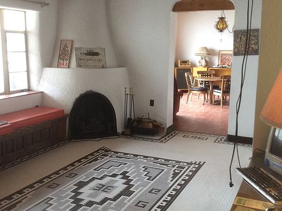 Kiva fireplace in familyroom