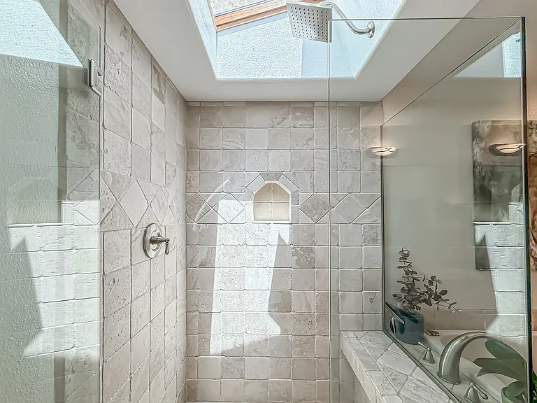 Primary bathroom rain shower