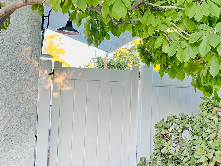 Private entrance.