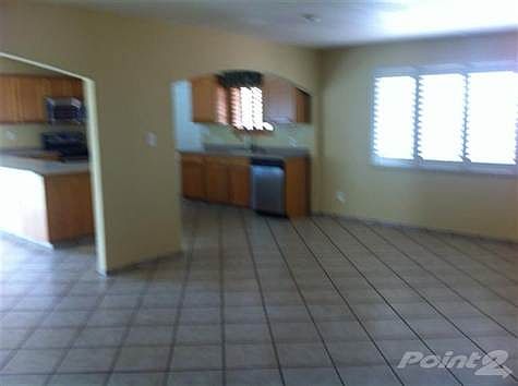 Family room and kitchen