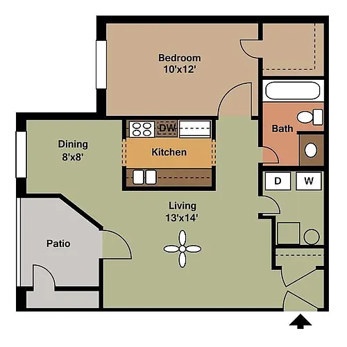 Floor plan One Bedroom