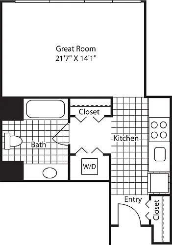 Floor plan Studio SE 515