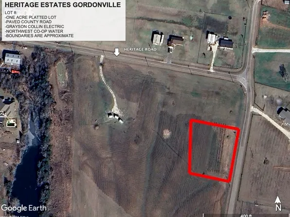 LOT 1.8 Heritage Rd, Gordonville, TX 76245