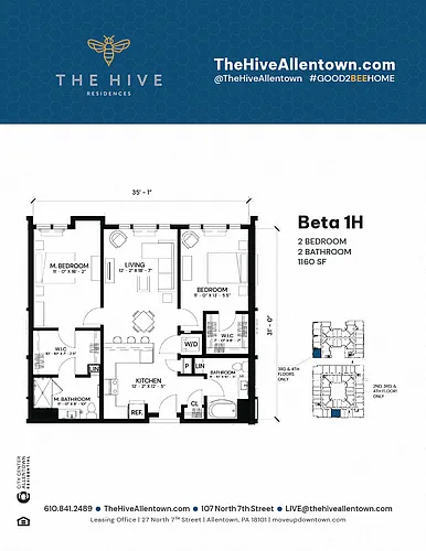 Floor plan Beta 1H