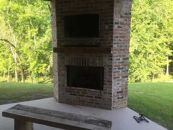 Back Porch and Fire Place
