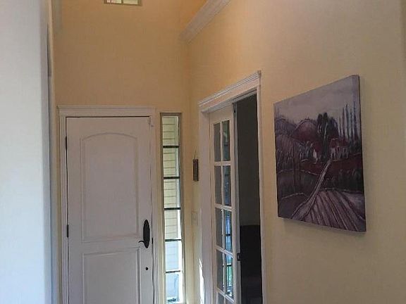 Front foyer and office area on right