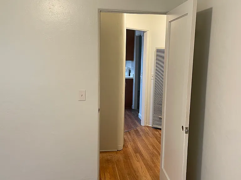 View from bedroom into hall