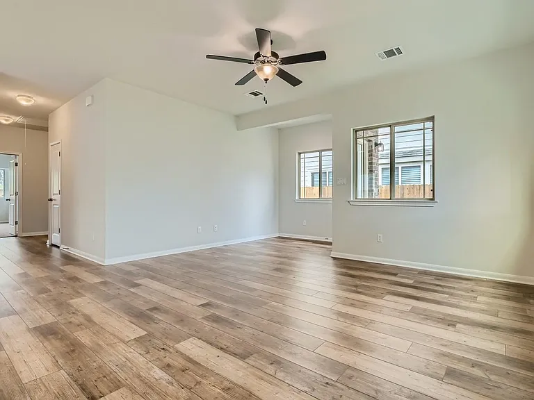 living space and hallway