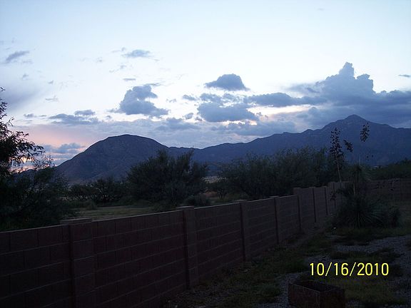 Backyard view of The Huachucas