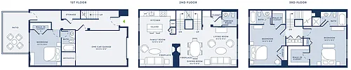 Floor plan 3 Bed/3.5 Bath-Townhouse-TH4537