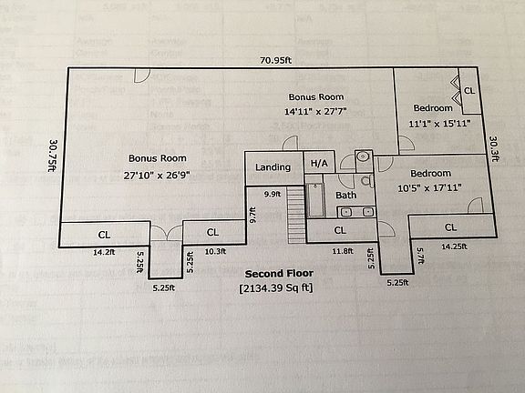Second floor with gameroom