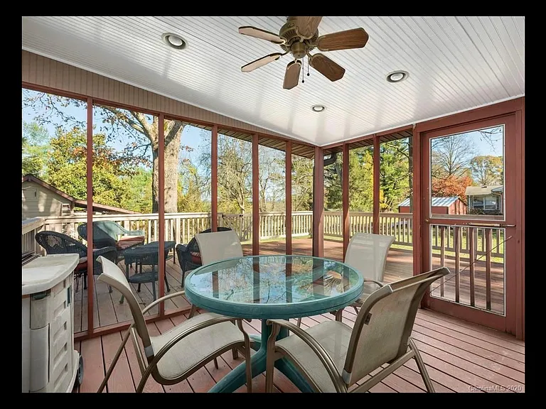 Screened and covered porch and expansive deck.