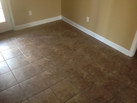Ceramic tile flooring