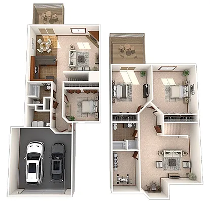 Floor plan 3B/2B Annandale