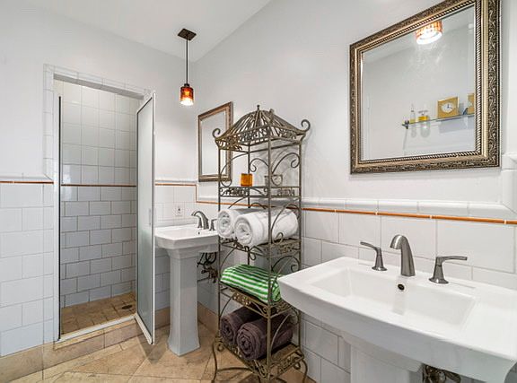 Separate walk-in shower