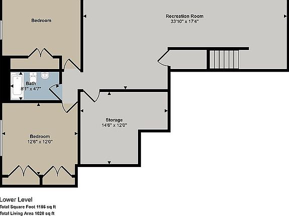 Finished walk out Basement 