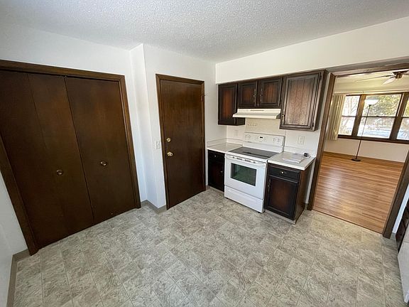 There is a large pantry in the kitchen