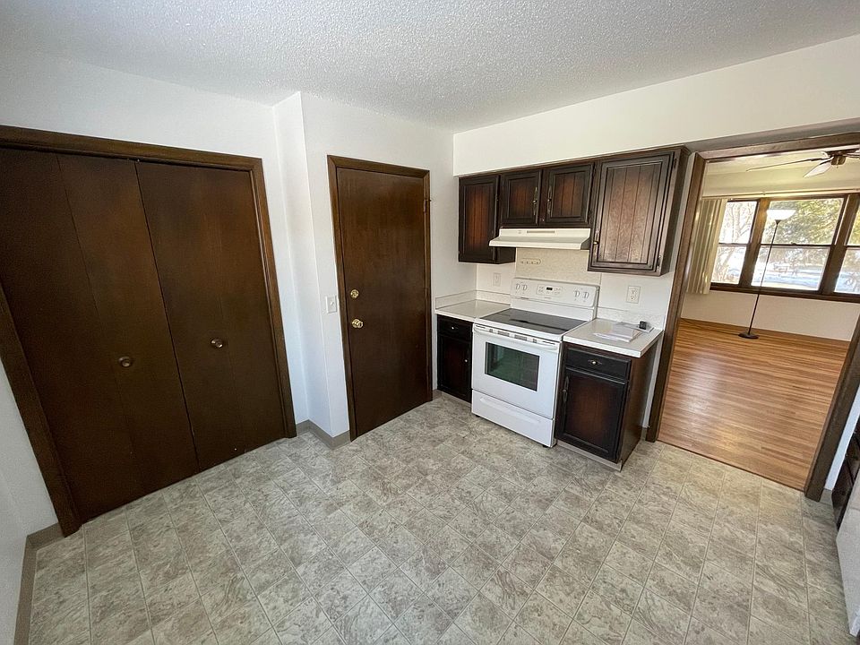 There is a large pantry in the kitchen