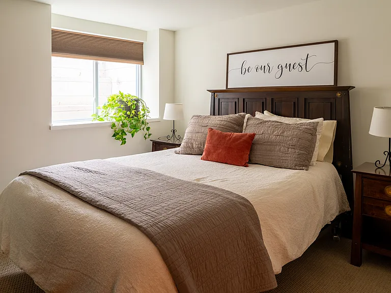 5th bedroom is in the basement with an oversized egress window.