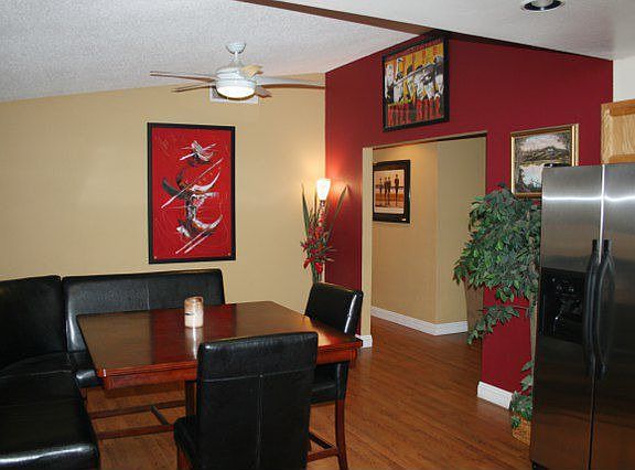 Dining Room and French Doors to Patio