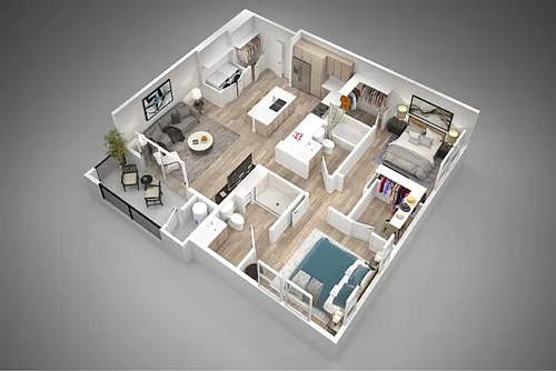 Floor plan The Solara - B3