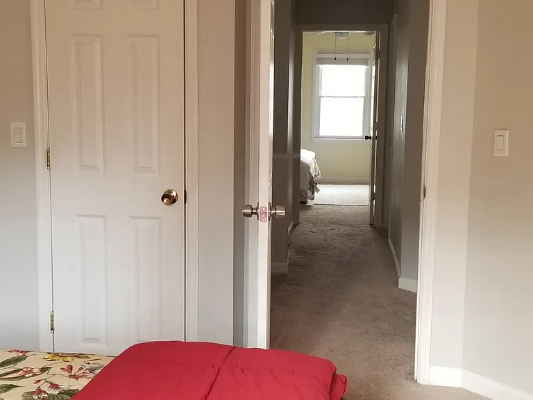 View from the third bedroom towards the hallway.