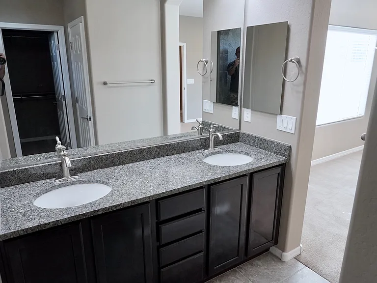Master bathroom sinks