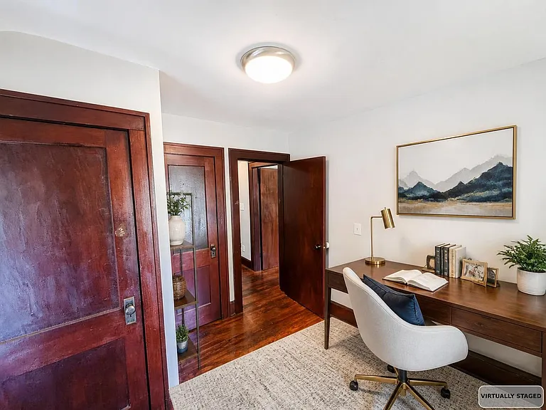 Bedroom 3 virtually staged as an office