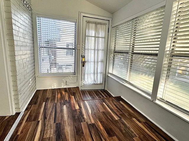 Sunporch provides access to backyard