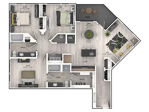 Floor plan D4